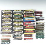 Graham Farish by Bachmann: a collection of sixteen boxed N gauge model railway coaches, including