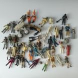 A collection of mixed Star Wars Figures, approximately 40 in total from late 1970's/early 1980's)