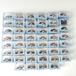 Oxford N gauge die cast model vehicles, forty-six boxed model cars, including Morris 1000 Traveller,