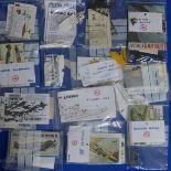 Over 100 unboxed Airfix model Aircraft kits, all kits are individually packaged and labeled with