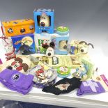 Wallace & Gromit Memorabilia, a large collection of items to include a boxed 1/2 pint jug, boxed