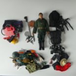 A selection of original Action Man clothing, to include Royal Canadian Mounted Police, Fireman's