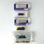 A Dapol N gauge ND-100C 0-6-0 Terrier tank engine, 2662, Southern black, and ND048f 45XX 2-6-2 Slope