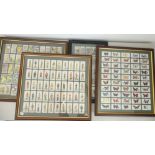 Four framed sets of Cigarette Cards: Player's Military Uniforms of the British Empire overseas, 50/