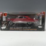 A Highway 61 collectibles 1967 Plymouth Satellite, in Red,1:18 Scale Boxed.