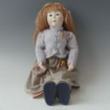 A collectors doll 'Hannah', by Lynne & Michael Roche, 20" no.54 from the 1988 collection, full