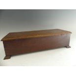 An Edwardian oak cased six aire Music Box, for restoration, movement stamped 53764, W 46cm x D