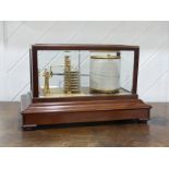 A mahogany cased Barograph, by Winter & Sons (Newcastle on Tyne), No.46137, the glazed case with