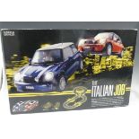 An Italian Job scalextric set boxed, Marks and Spencer exclusive set, still factory sealed and