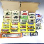 A quantity of diecast models and a Hornby 'OO' gauge locomotive, all boxed.