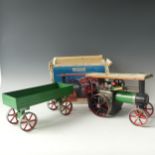 A Mamod T.E.1a  Steam traction engine Tractor, boxed (slightly tatty) together with a Mamod