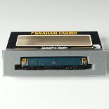 A Graham Farish by Bachmann N gauge 371-253 Class 50 Diesel 50037 'Illustrious', BR blue, yellow