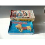 A Vintage Charley Weaver Bartender, in original box, battery powered toy by Rosko Toys Japan,