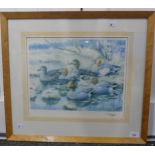 Charles Frederick Tunnicliffe (1901-1979), Ducks, signed limited edition print, no.114/300, image