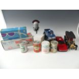 A collection of Novelty radio cars, including a boxed Solid State Rolls Royce, a Bigfoot truck, a