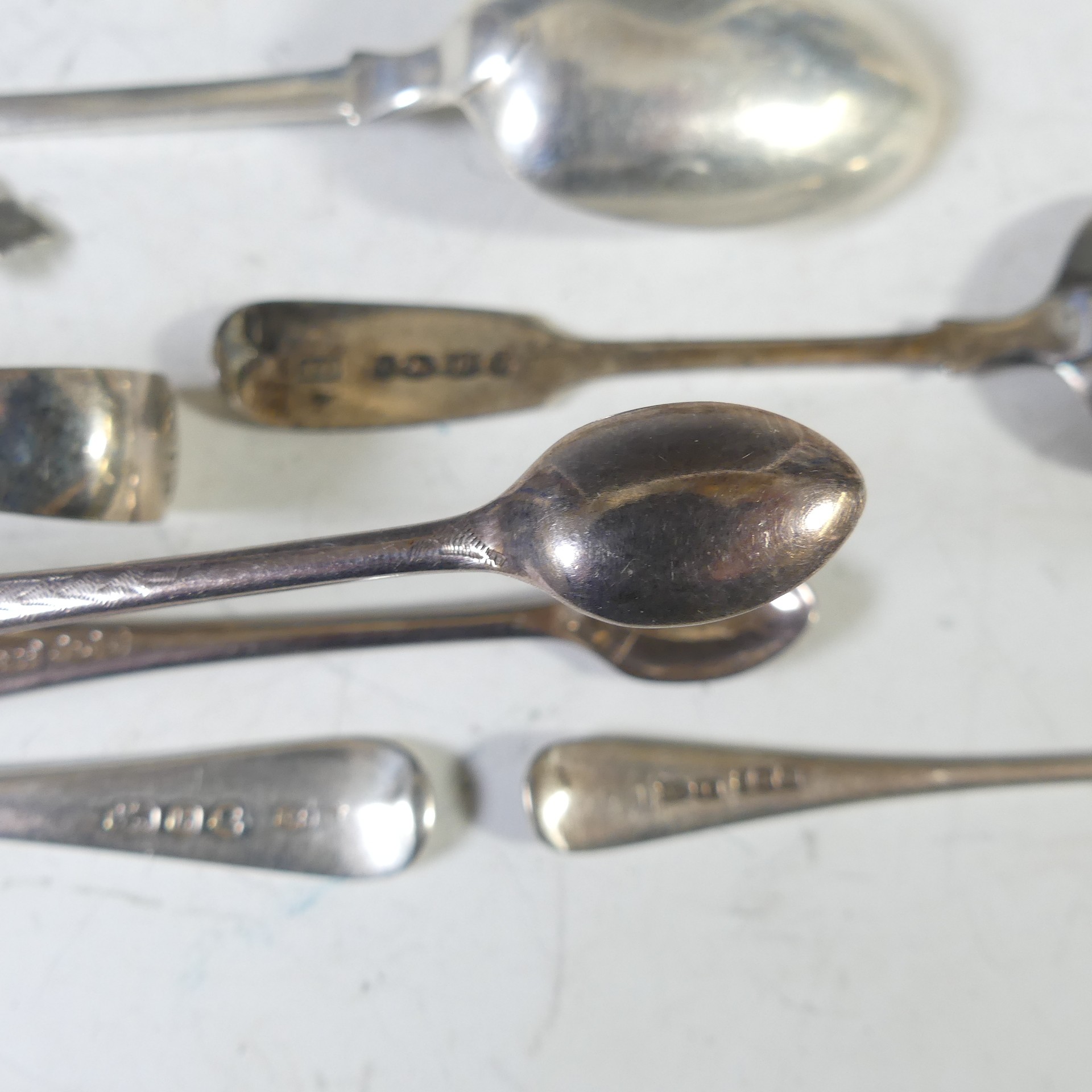 A set of six late Victorian silver Teaspoons, by Joseph Rodgers & Sons, hallmarked Sheffield, 1900, - Image 9 of 10