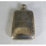 A Victorian silver Hip Flask, by Goldsmiths & Silversmiths Co (William Gibson & John Lawrence