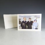 H.M.Queen Elizabeth II and H.R.H.The Duke of Edinburgh, signed 1982 Christmas card with twin gilt