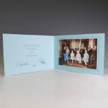 H.M.Queen Elizabeth II and H.R.H.The Duke of Edinburgh, signed 1980 Christmas card with twin gilt