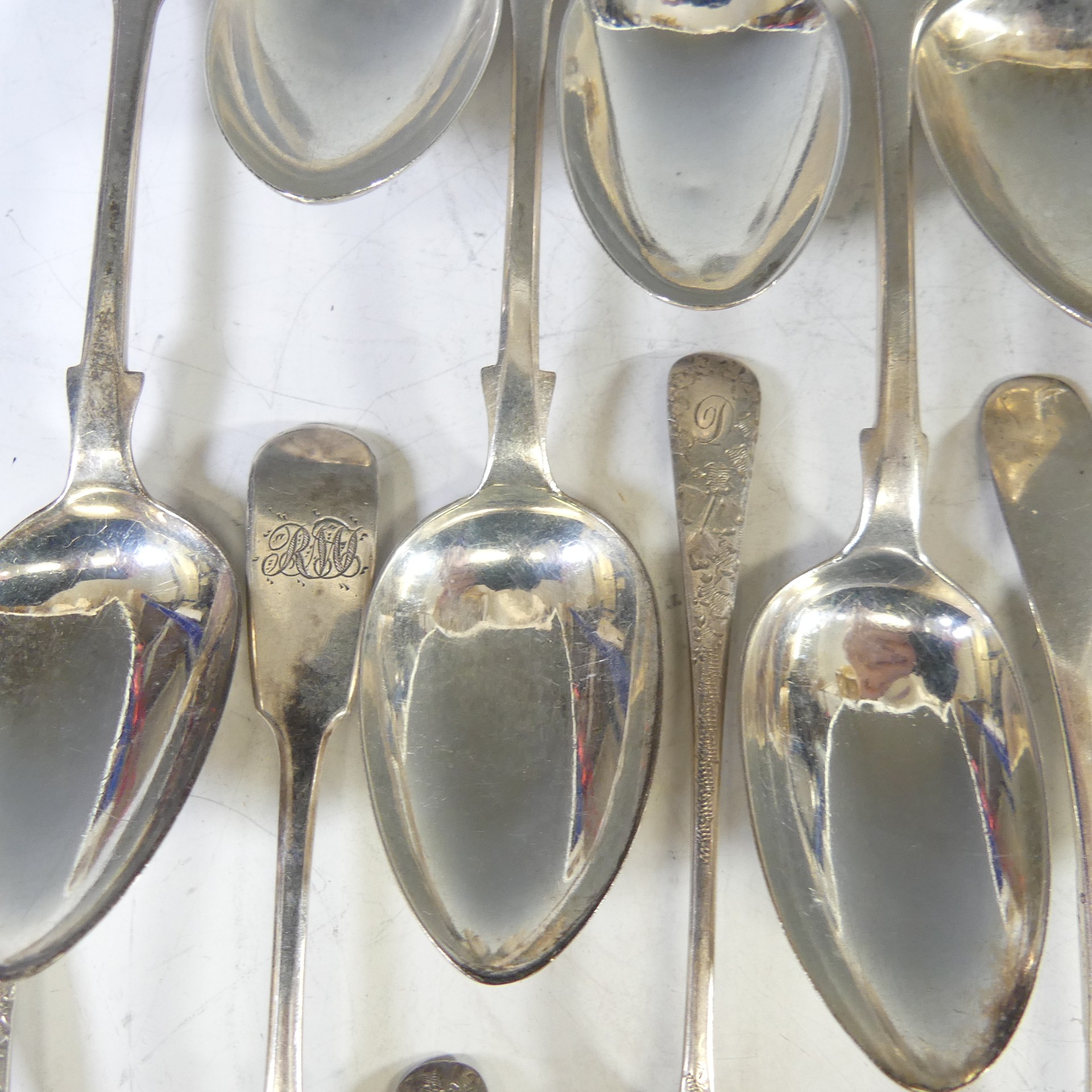 A set of six late Victorian silver Teaspoons, by Joseph Rodgers & Sons, hallmarked Sheffield, 1900, - Image 6 of 10