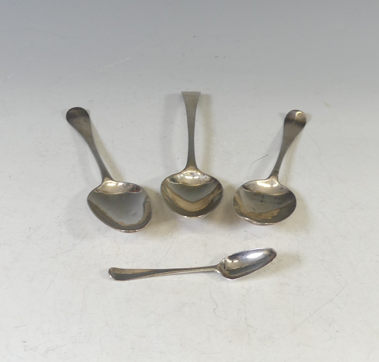 A George III silver Old English pattern Serving Spoon, by Thomas Evans & George Smith III,