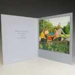 H.M.Queen Elizabeth II and H.R.H.The Duke of Edinburgh, 1972 Christmas card with twin gilt ciphers