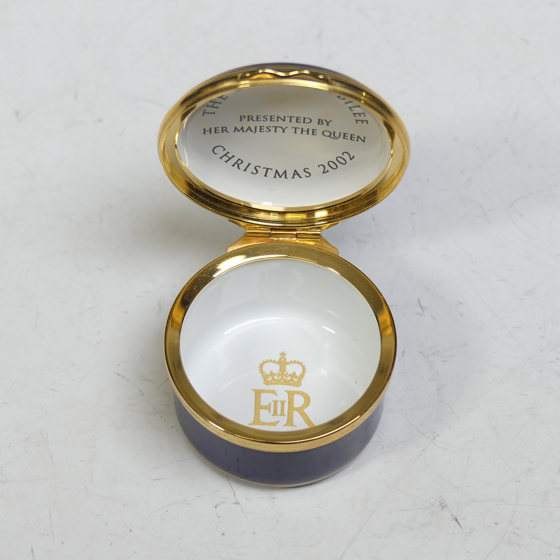 Royal Commemorative Halcyon Days Enamels Boxes: six hinged circular boxes, including The First State - Image 15 of 19