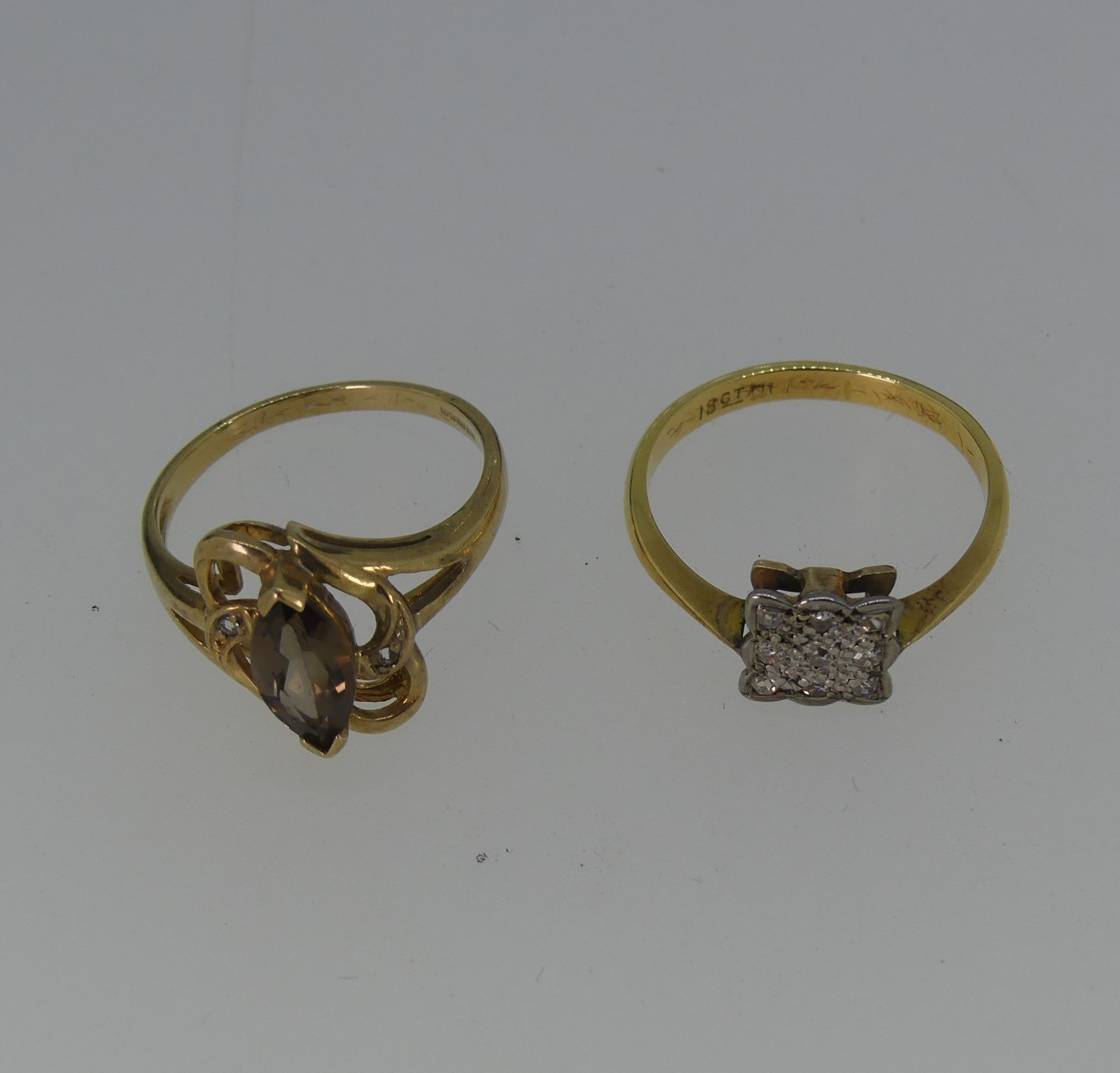 A 9ct yellow gold and smokey quartz Ring, the marquise shaped stone approx. 9.75mm long, in an - Image 7 of 7