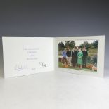 H.M.Queen Elizabeth II and H.R.H.The Duke of Edinburgh, signed 1979 Christmas card with twin gilt