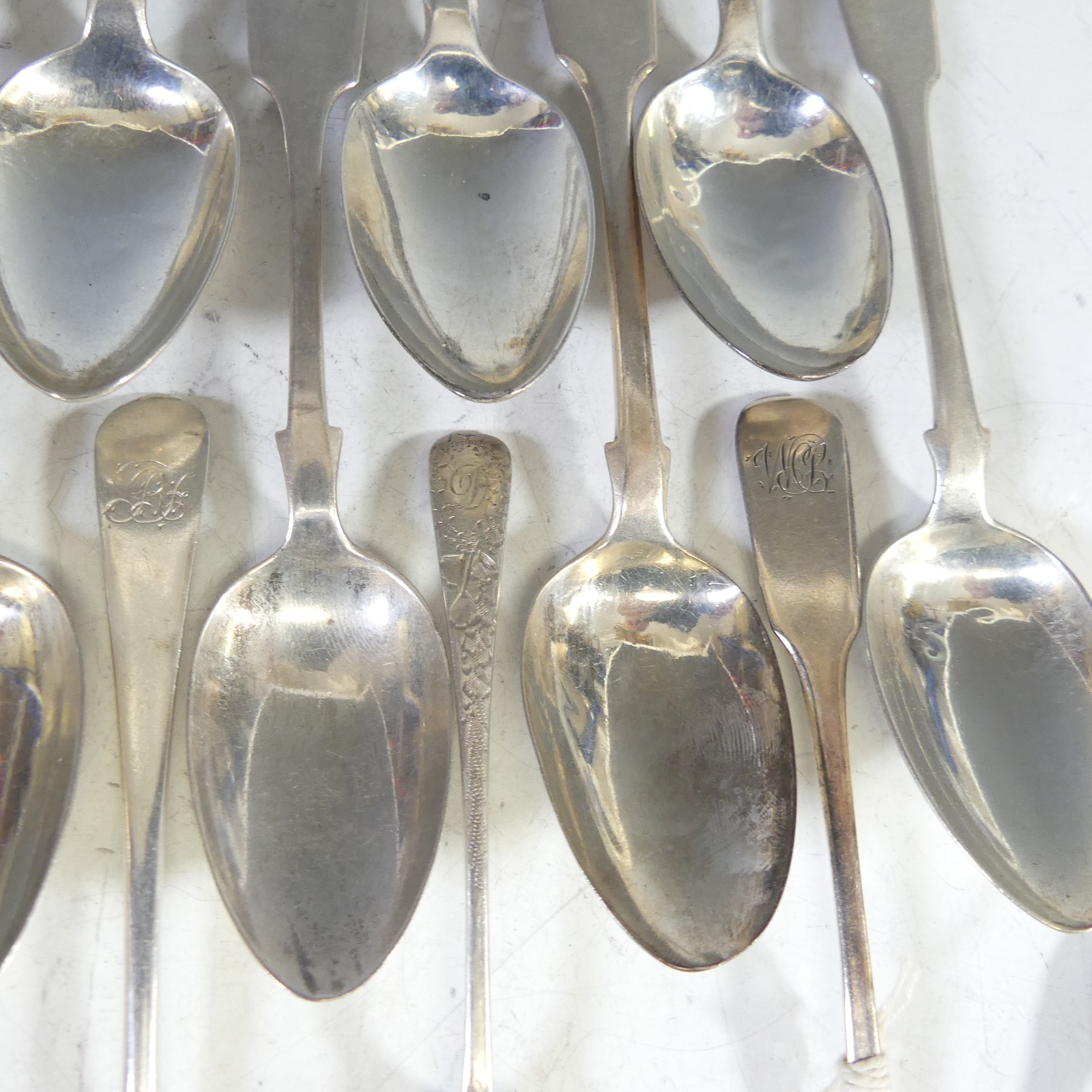 A set of six late Victorian silver Teaspoons, by Joseph Rodgers & Sons, hallmarked Sheffield, 1900, - Image 5 of 10
