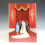 H.M.Queen Elizabeth II and H.R.H.The Duke of Edinburgh, signed 1981 Christmas card with twin gilt