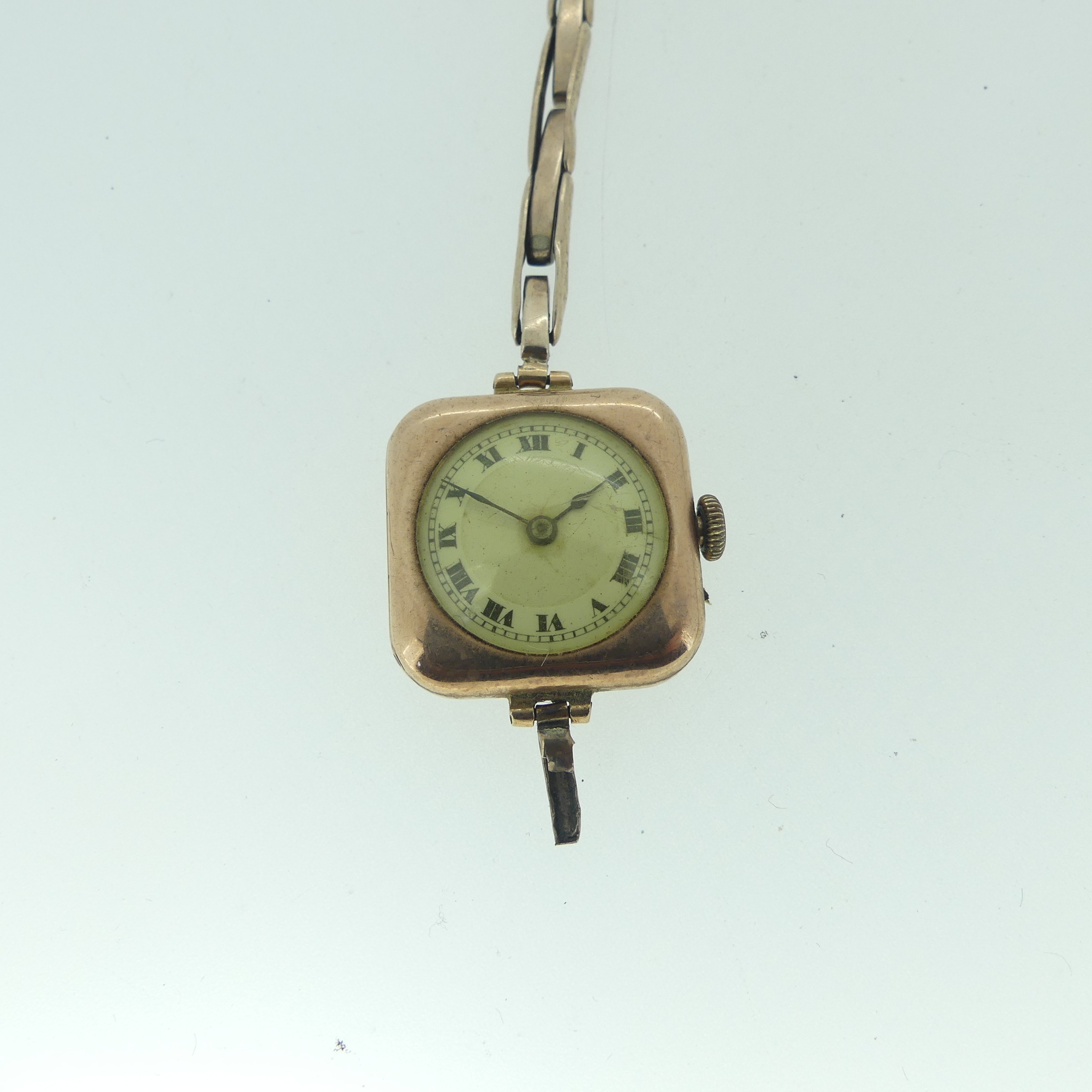 A 9ct gold Cyma lady's Wristwatch, with double snakelink chain bracelet strap, together with another - Image 2 of 7