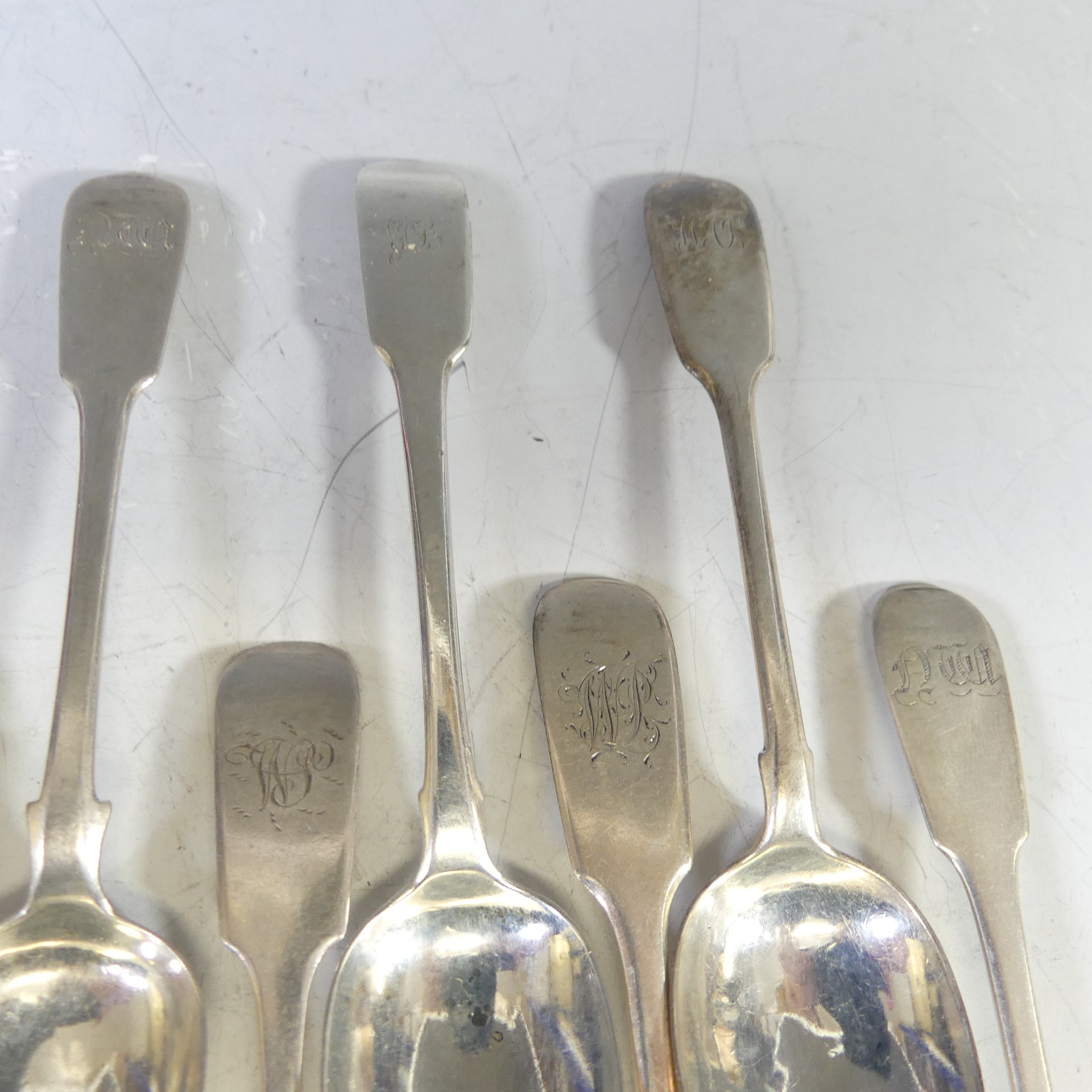 A set of six late Victorian silver Teaspoons, by Joseph Rodgers & Sons, hallmarked Sheffield, 1900, - Image 4 of 10