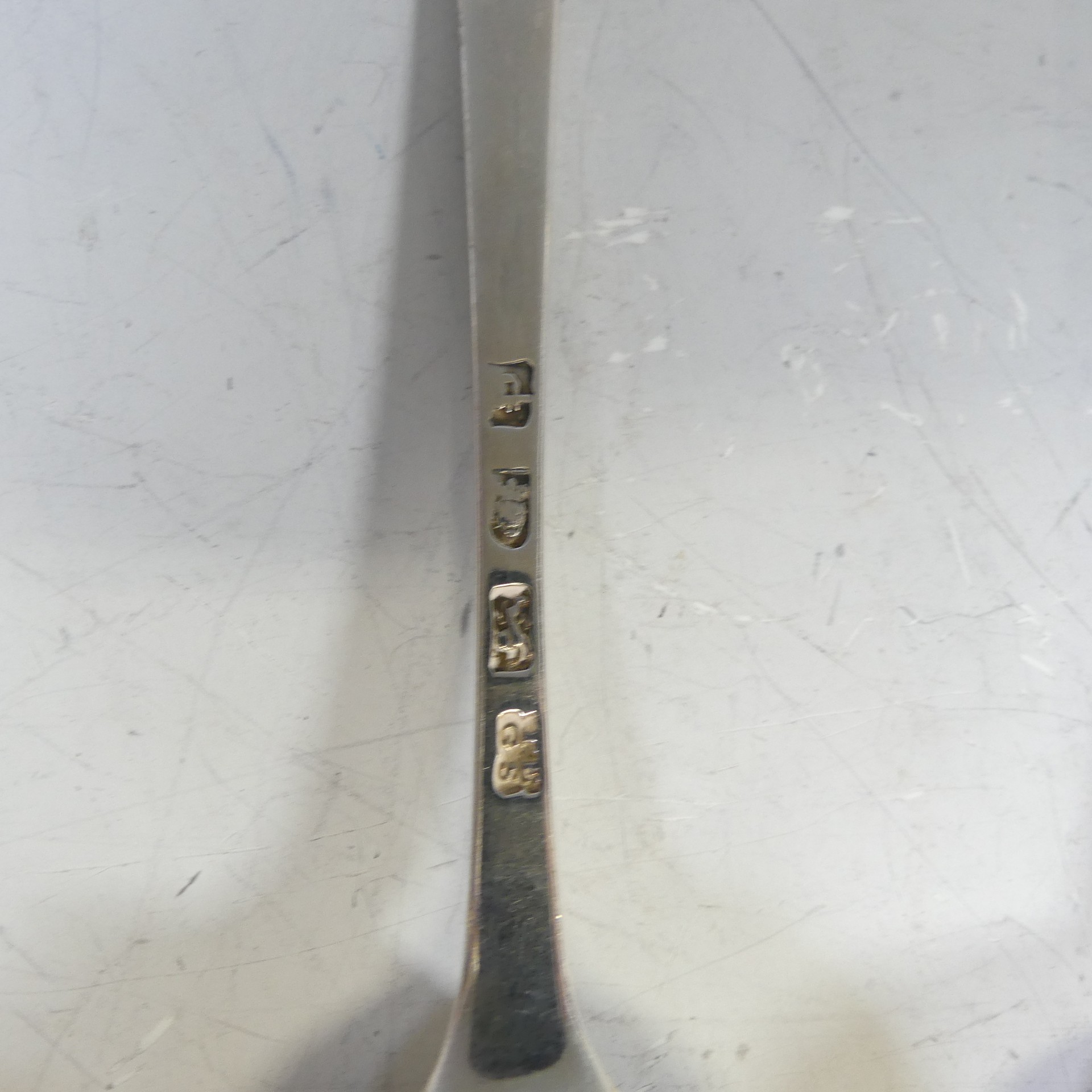 A George III silver Old English pattern Serving Spoon, by Thomas Evans & George Smith III, - Image 5 of 6