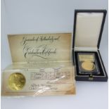 A South African proof gold Krugerrand, dated 1967, in presentation case, with certificate from '