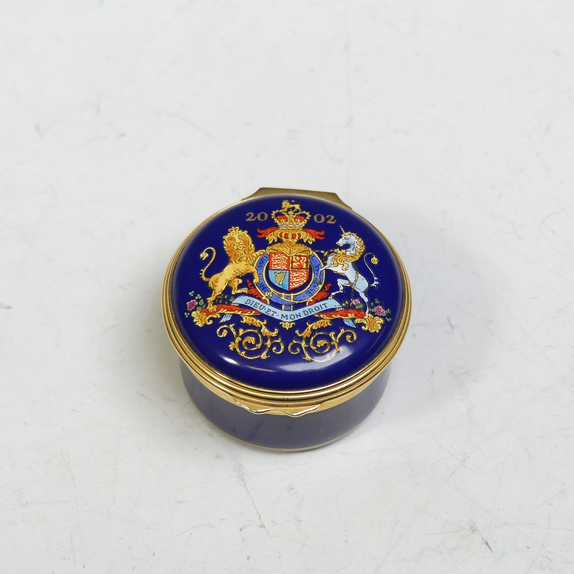 Royal Commemorative Halcyon Days Enamels Boxes: six hinged circular boxes, including The First State - Image 16 of 19