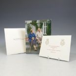 H.M.Queen Elizabeth II and H.R.H.The Duke of Edinburgh, signed 1990 Christmas card with twin gilt