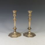 A pair of Elizabeth II silver Candlesticks, by Mappin & Webb Ltd., hallmarked Sheffield, 1967, of