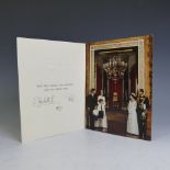 H.M.Queen Elizabeth II and H.R.H.The Duke of Edinburgh, signed 1967 Christmas card with twin gilt