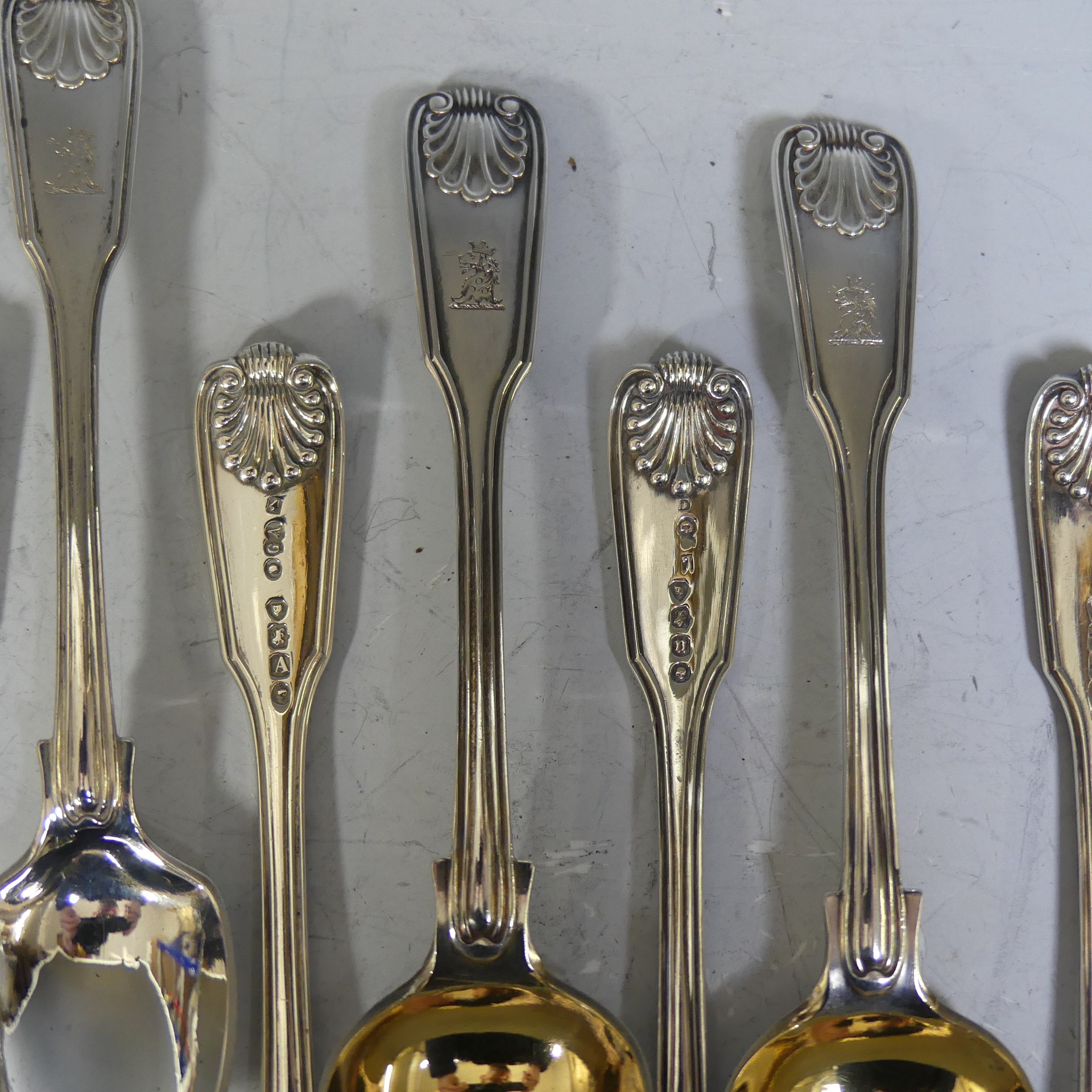 A canteen of Victorian silver Cutlery, by Chawner & Co., (George Adams), hallmarked London, 1876/ - Image 39 of 55