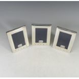 Three Elizabeth II Easel Frames, by Carr's of Sheffield Ltd., hallmarked Sheffield, 2000, with large