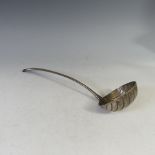 A George III Irish Silver Soup Ladle, by John Shiels, hallmarked Dublin 1774, Celtic point with