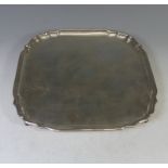 An Elizabeth II silver Salver, by C J Vander Ltd, hallmarked Sheffield, 2000, of shaped square form,