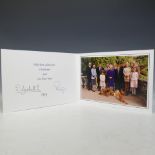 H.M.Queen Elizabeth II and H.R.H.The Duke of Edinburgh, signed 1998 Christmas card with twin gilt