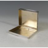 A George VI silver Cigarette Box, by Dyas Beverley Hampton, hallmarked London, 1947, of