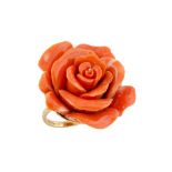 λ A CORAL DRESS RING