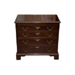 A GEORGE III MAHOGANY BACHELORS CHEST