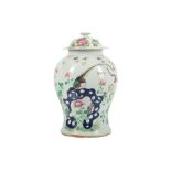 A CHINESE PORCELAIN BALUSTER JAR AND COVER, LATE 19TH CENTURY