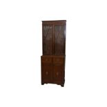 A LATE 19TH CENTURY AND LATER SHERATON REVIVAL MAHOGANY AND INLAID BOOKCASE