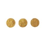 THREE VENETIAN ONE DUCAT HAMMERED COINS
